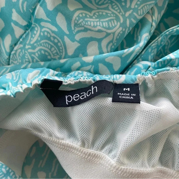 Peach‎ Maxi Dress Size Medium Pockets Spaghetti Strap Tassels - Picture 5 of 6